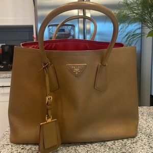 Sold - PRADA Saffiano Leather Double
